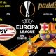Europa League 2023. Play Off Ida. Jueves 16 de Febrero de 2023, Barcelona - Manchester United a las 18.45h y Sevilla - PSV a las 21.00h. Ven a verlos a Paddintom Café & Copas