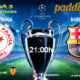 Champions League Jornada 3, Miércoles 23 de Octubre. Slavia de Praga - Barcelona a las 21.00h y Lille - Valencia a las 21.00h en TV en Paddintom Café & Copas