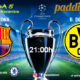 Champions League 2020 Jornada 5. Martes 27 de Noviembre, Barcelona - Borussia Dormunt a las 21.00h y Valencia - Chelsea a las 18.55h. Paddintom Café & Copas