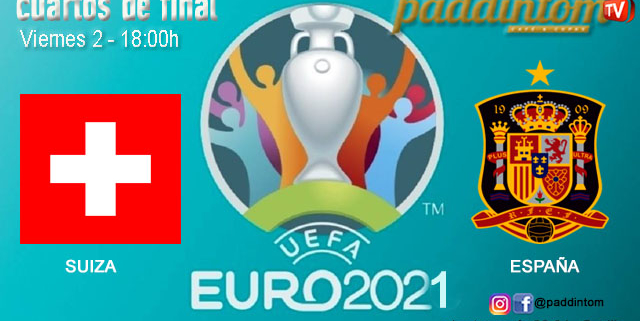 UEFA Euro 2021. Cuartos de final, Viernes 2 de Julio, Suiza - España a las 18.00h. Promoción copa de J&B a 4€ en Paddintom Café & Copas