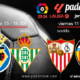Jornada 1 Liga EA Sports 1ª División 2024. Viernes 11 de agosto, Sevilla - Valencia a las 21.30h y Domingo 13 de agosto, Villarreal - Betis a a las 19.30h. Ven a verlos a Paddintom Café & Copas