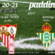 Jornada 31 Liga Santander 1ª División. Domingo 18 de Abril, Real Sociedad - Sevilla a las 14.00h y Betis - Valencia a las 18.30h. Ven a verlos a Paddintom Café & Copas
